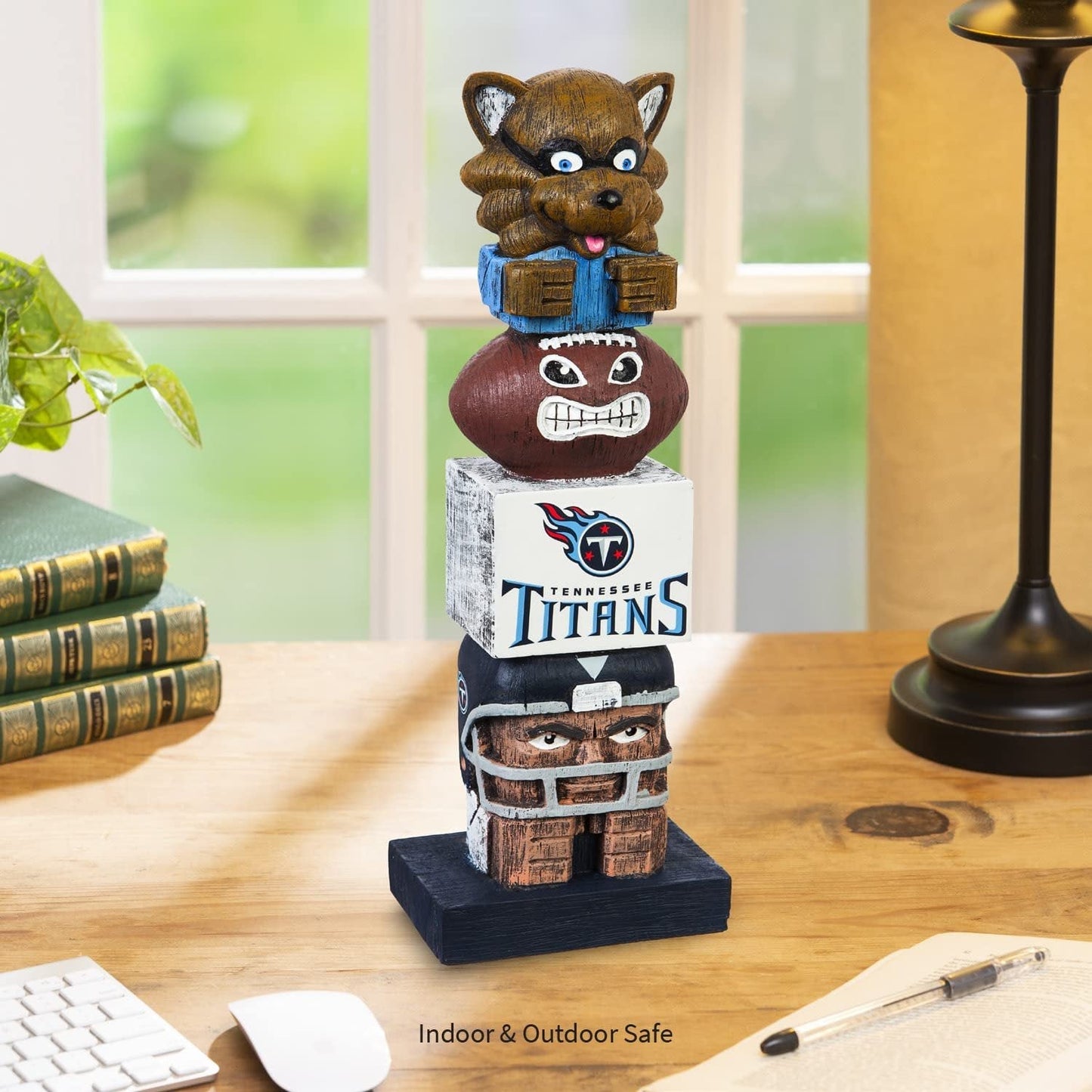 Tennessee Titans 16 Inch Tiki Totem Garden Statue Resin Outdoor Decoration