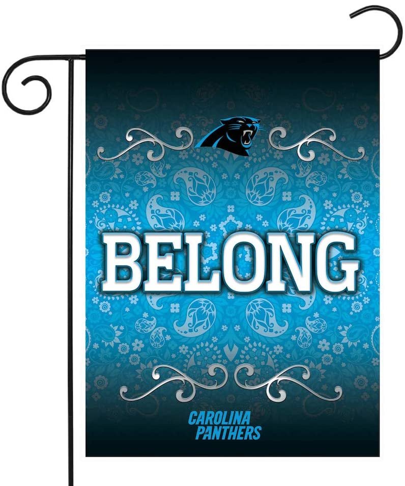 Carolina Panthers Premium Double Sided Garden Flag Banner, 13x18 Inch, Display Pole Sold Separately