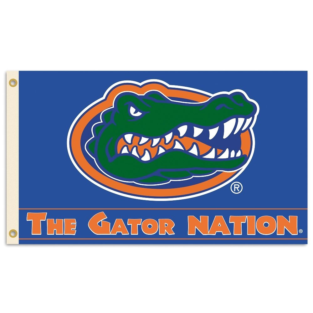 University of Florida Gators 3x5 Feet Flag Banner, Logo Design, Metal Grommets, Outdoor Use, Single Sided