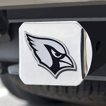 Arizona Cardinals Hitch Cover Solid Metal with Raised Chrome Metal Emblem 2" Square Type III