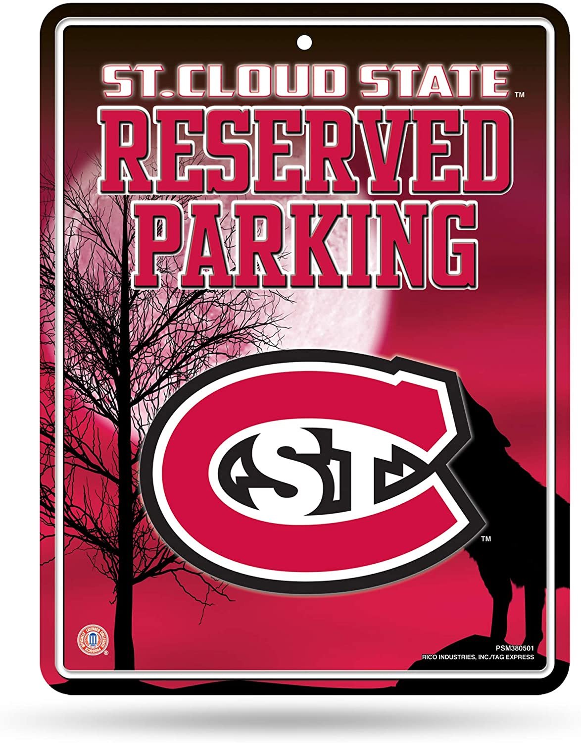 St Cloud University Huskies Metal Parking Novelty Wall Sign 8.5 x 11 Inch