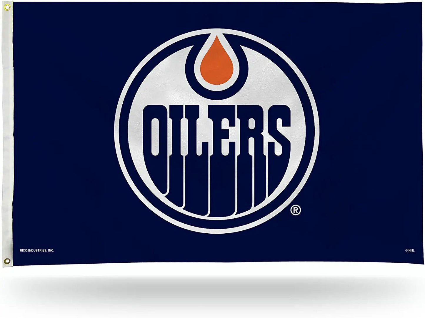 Edmonton Oilers Premium 3x5 Feet Flag Banner Metal Grommets Outdoor Indoor