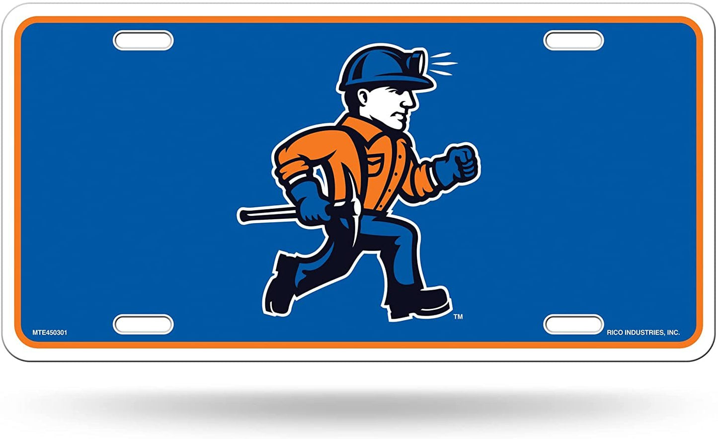 University of Wisconsin Platteville Pioneers Metal Auto Tag License Plate, Logo Design, 6x12 Inch