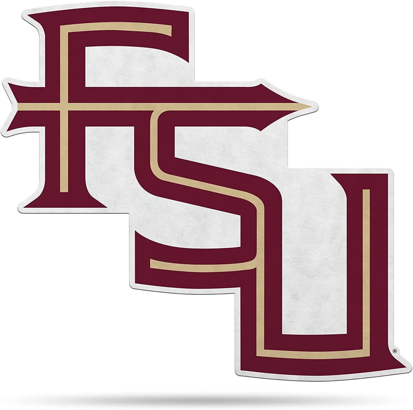 Florida State Seminoles Shape Cut Mascot Pennant, 18 Inch - Home, Living Room, Bedroom, Mancave Decor - Soft Felt Material - Made