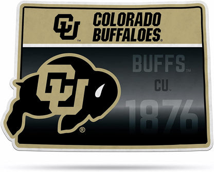 University of Colorado Buffaloes 18 Inch Super Soft Felt Pennant, State Shape, Wall Decoration