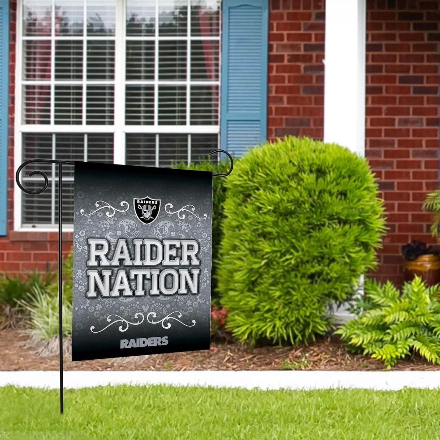 Las Vegas Raiders Premium Double Sided Garden Flag Banner, 13x18 Inch, Display Pole Sold Separately