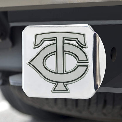 Minnesota Twins Hitch Cover Solid Metal with Raised Chrome Metal Emblem 2" Square Type III