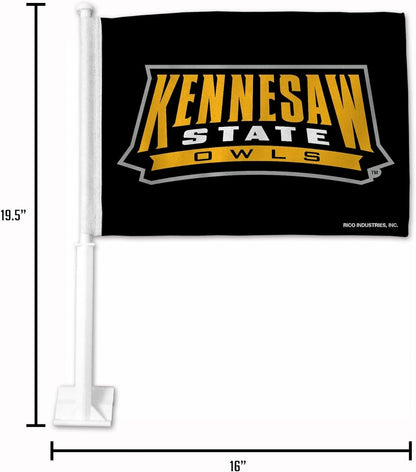 Indiana University Hoosiers Premium Double Sided Car Flag Banner with included Plastic Display Pole