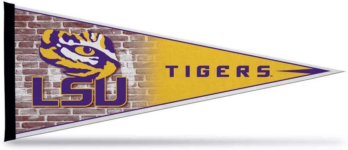 Louisiana State University Lsu Tigers Soft Felt Pennant, Primary Design, 12x30 Inch, Easy To Hang