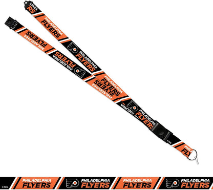 Philadelphia Flyers Lanyard Keychain Safety Breakaway Double Sided