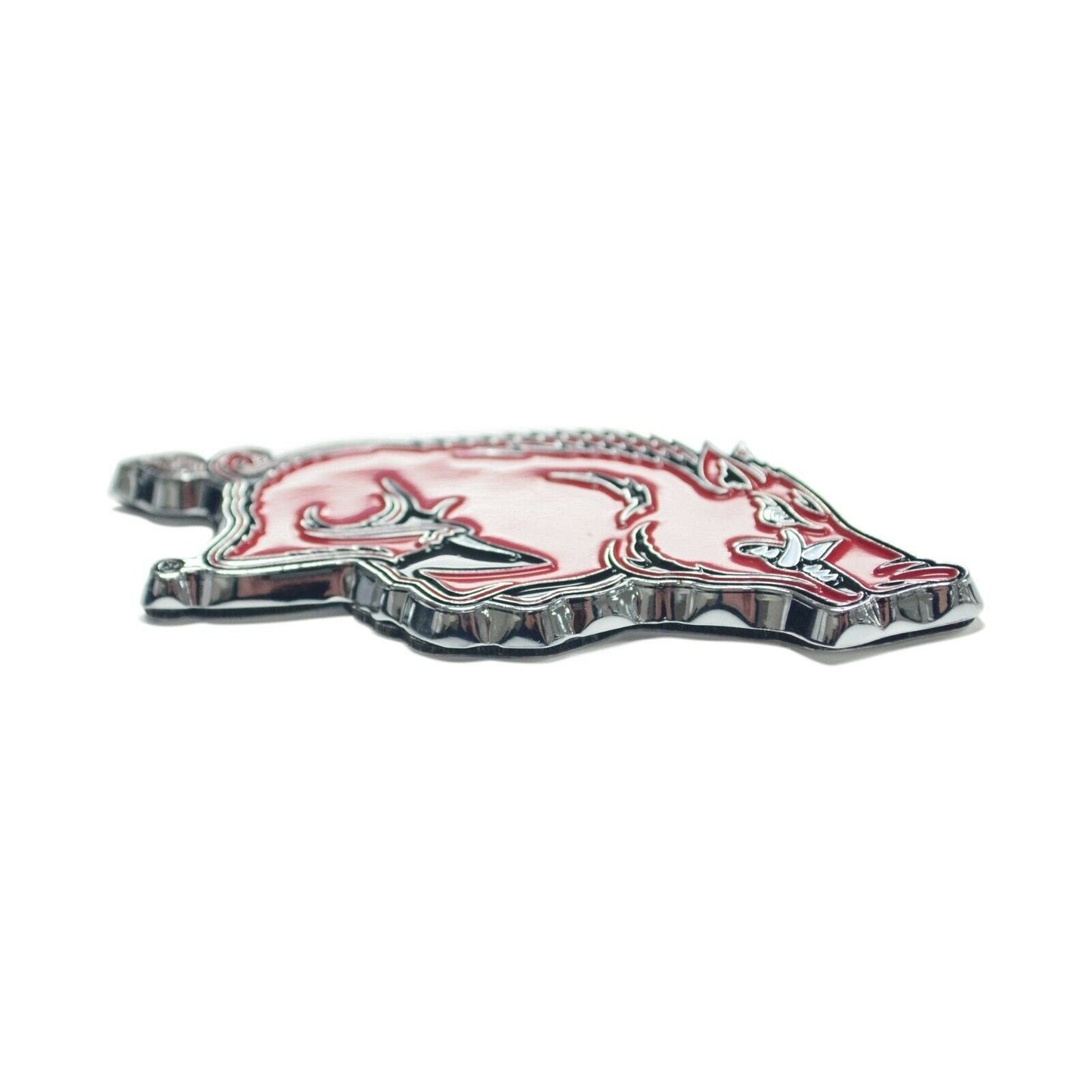 Los Angeles Angels Premium Solid Metal Raised Auto Emblem, Team Color, Shape Cut, Adhesive Backing