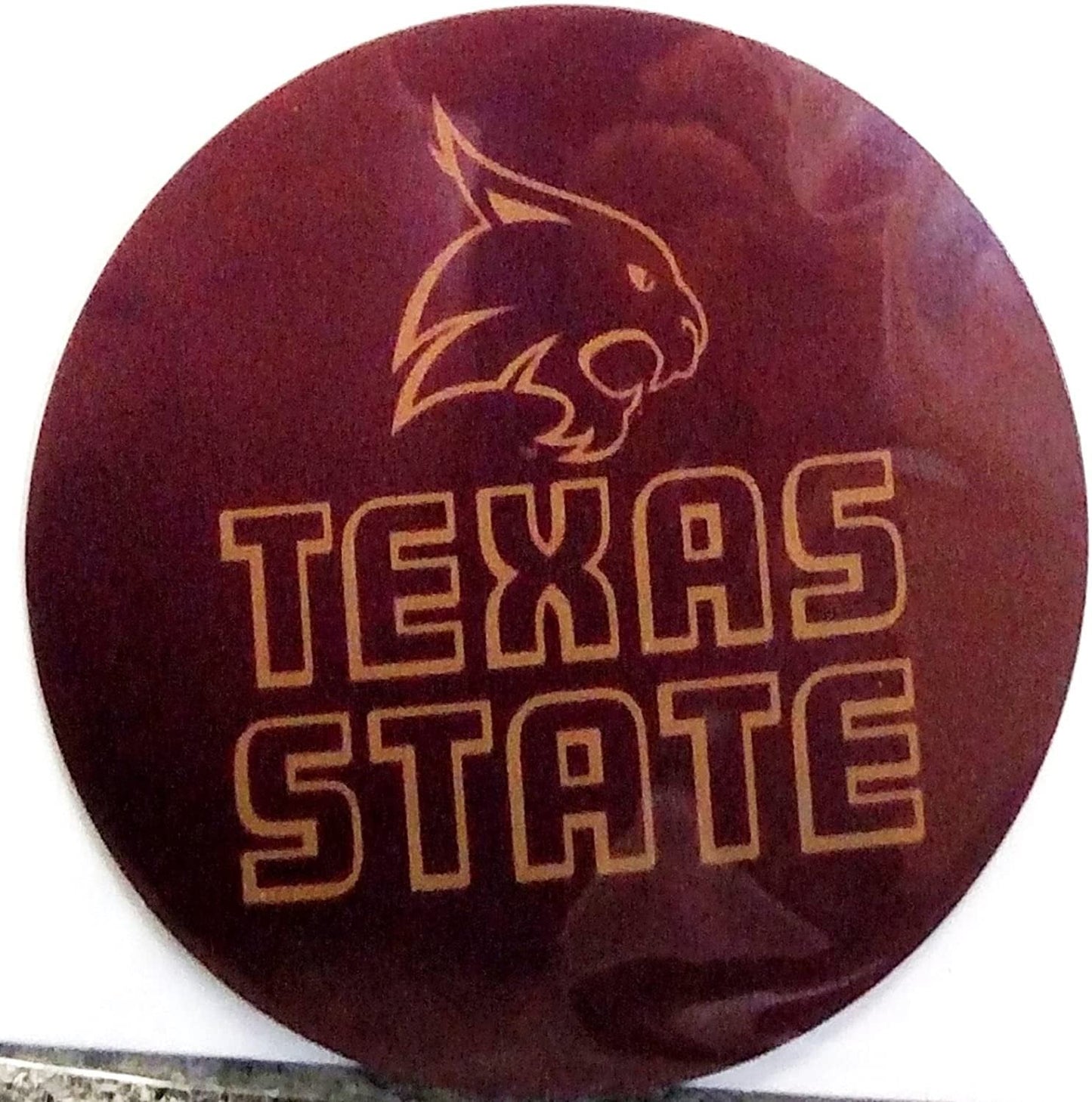 Texas State Bobcats Decal RR 4" Round Vinyl Auto Home Window Glass University of