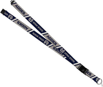 Utah State University Aggies Lanyard Keychain Safety Breakaway Double Sided