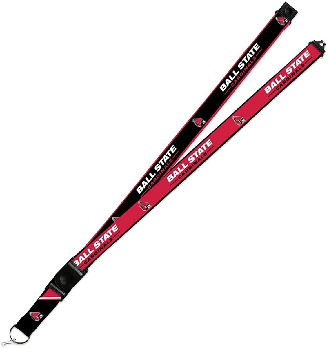 Ball State Cardinals Lanyard Keychain 2-sided Breakaway Clip University of