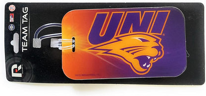 University of Northern Iowa Crystal View Luggage Tag Bag Identification