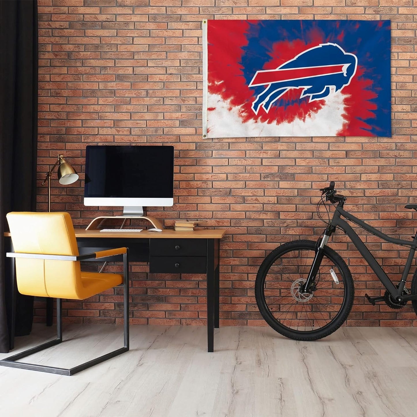Buffalo Bills Premium 3x5 Foot Flag Banner, Tie Dye Design, Metal Grommets, Indoor Outdoor, Single Sided