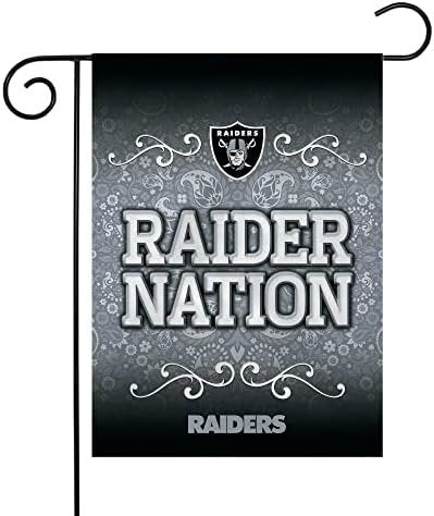 Las Vegas Raiders Premium Double Sided Garden Flag Banner, 13x18 Inch, Display Pole Sold Separately