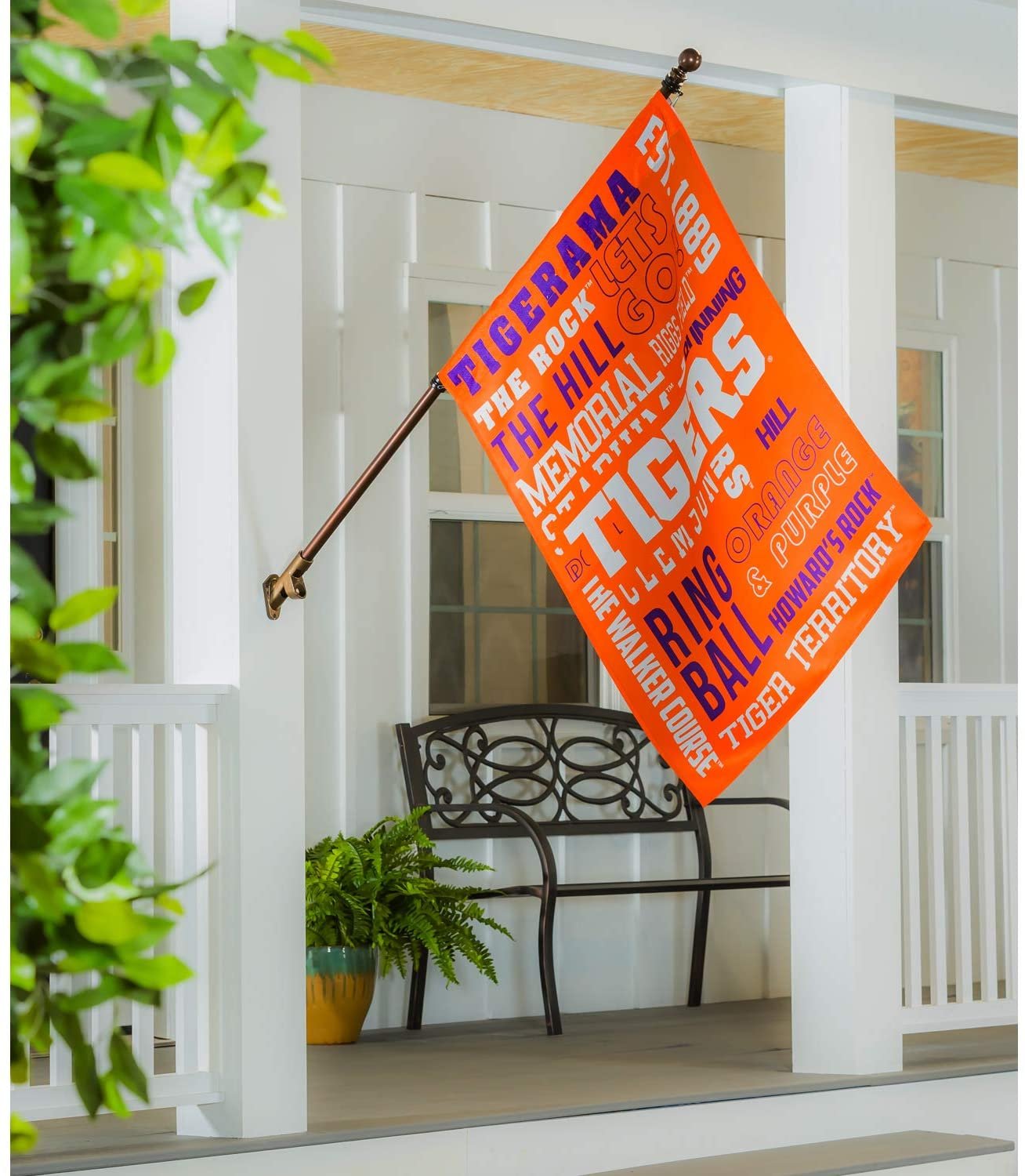 Clemson University Tigers Premium Double Sided Banner Flag 28x44 Inch Fan Rules Design Indoor Outdoor