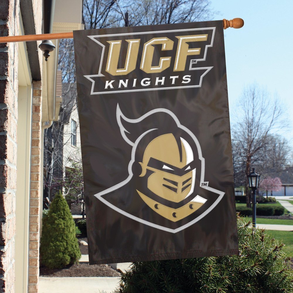 University of Central Florida Knights UCF Premium House Banner Flag, Double Sided, Applique & Embroidered, 28x44 Inch