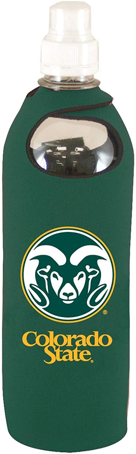Colorado State Rams 1/2 Liter Water Bottle Neoprene Beverage Insulator Holder Cooler with Clip University of