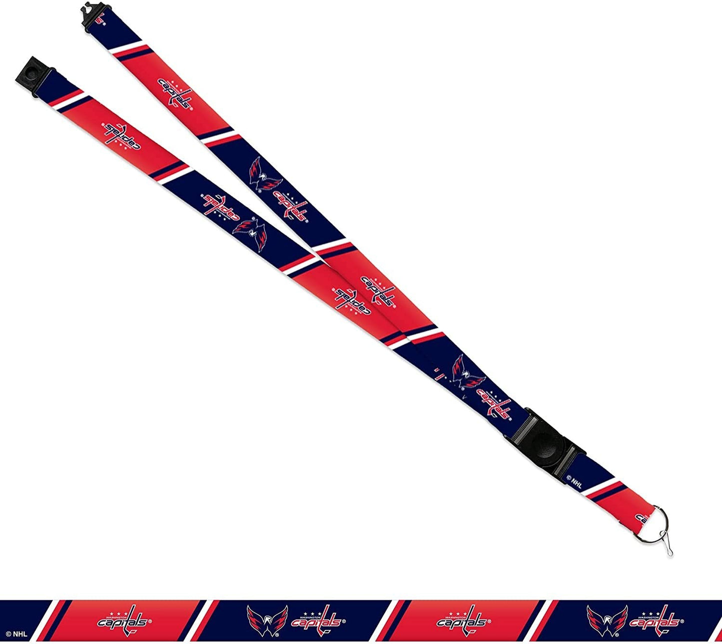Washington Capitals Lanyard Keychain Safety Breakaway Double Sided