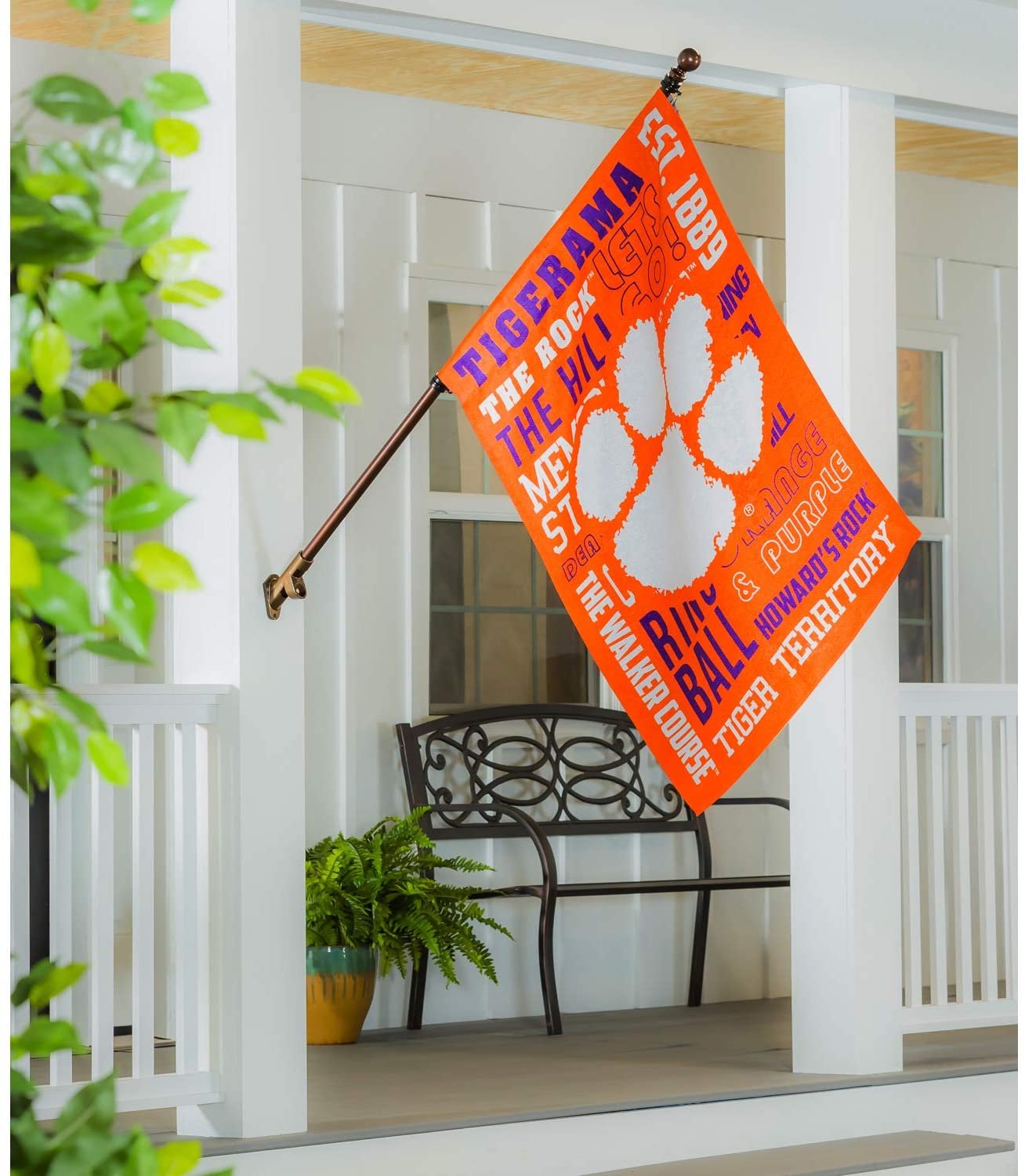 Clemson University Tigers Premium Double Sided Banner Flag 28x44 Inch Fan Rules Design Indoor Outdoor