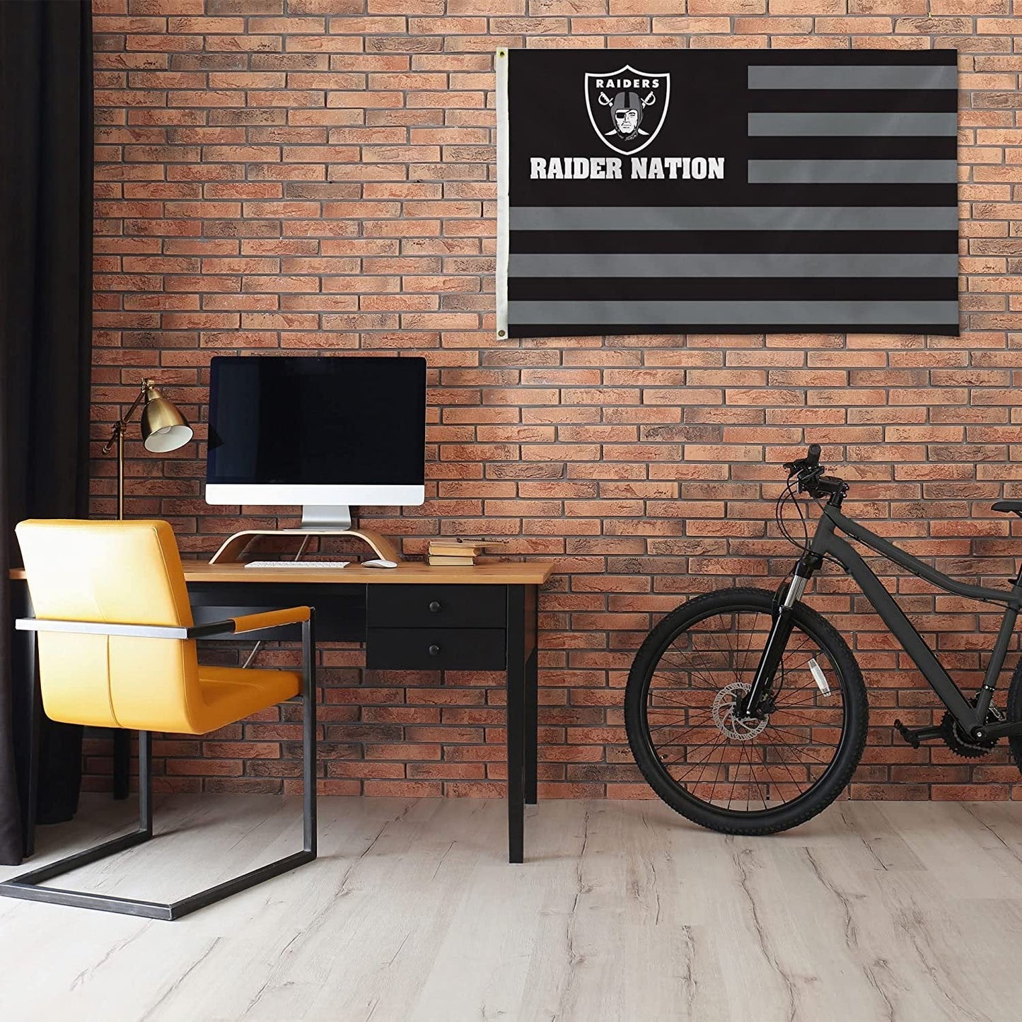Las Vegas Raiders Premium 3x5 Feet Flag Banner, Team Flag Design, Outdoor Indoor Use, Single Sided