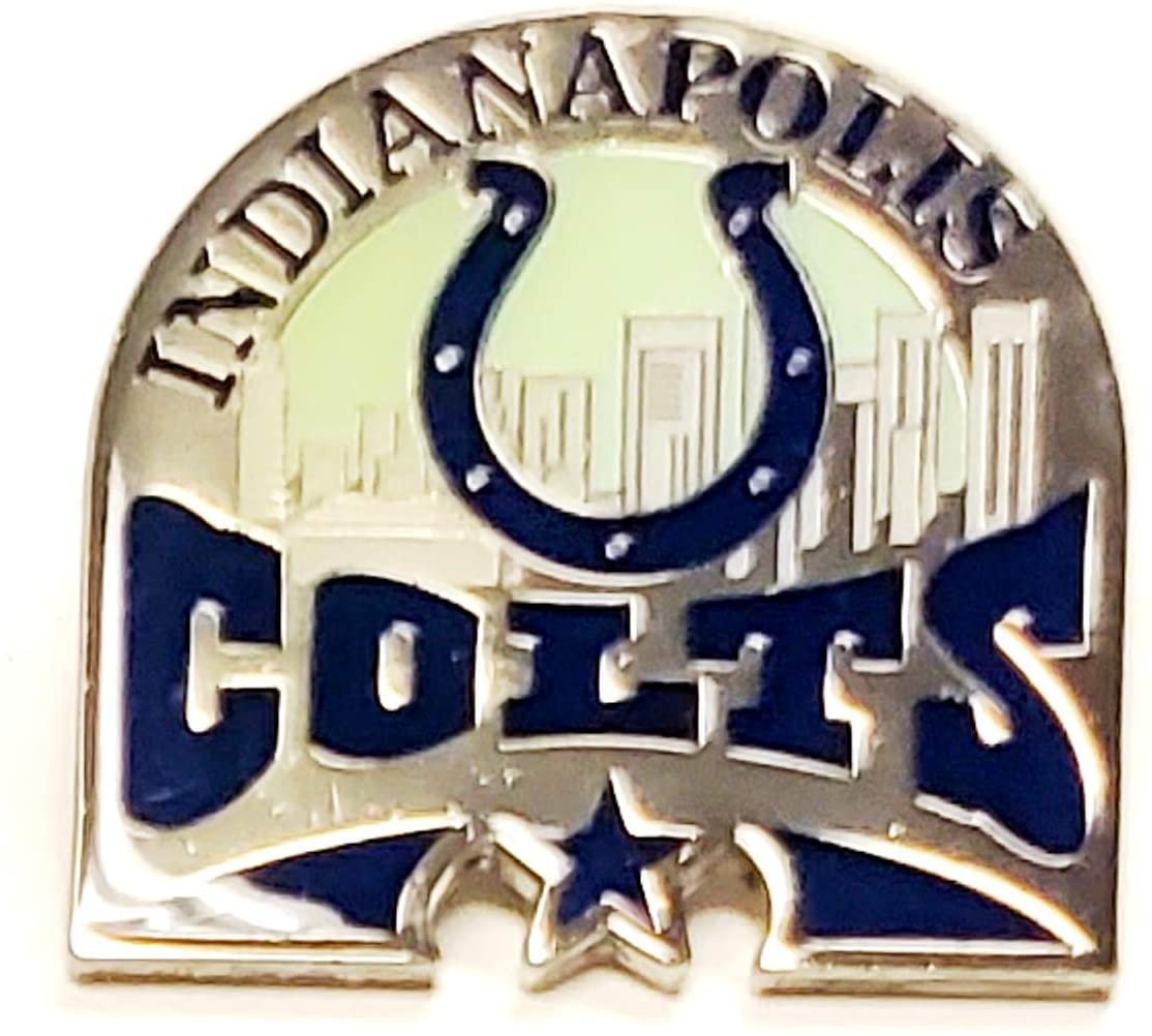 Indianapolis Colts Premium Metal Pin, Lapel Hat Tie, Push Pin Backing