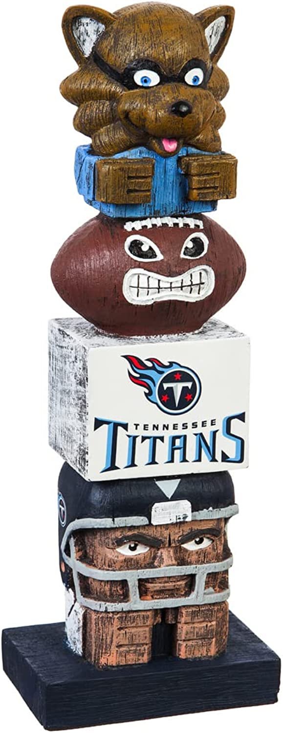 Tennessee Titans 16 Inch Tiki Totem Garden Statue Resin Outdoor Decoration