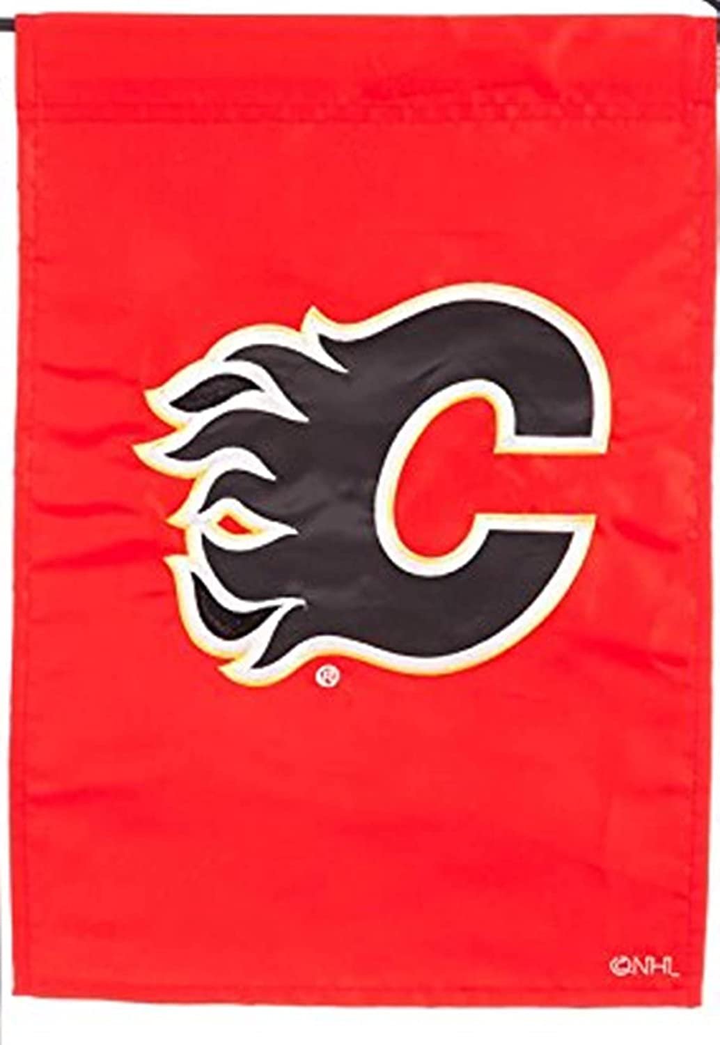 Calgary Flames Garden Flag Banner 2-sided Premium Applique Outdoor House