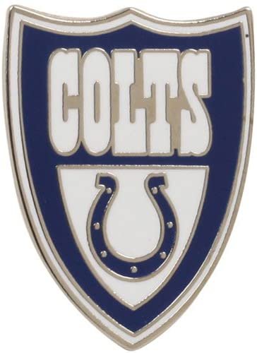Indianapolis Colts Shield Design Premium Metal Pin, Lapel Hat Tie, Push Pin Backing