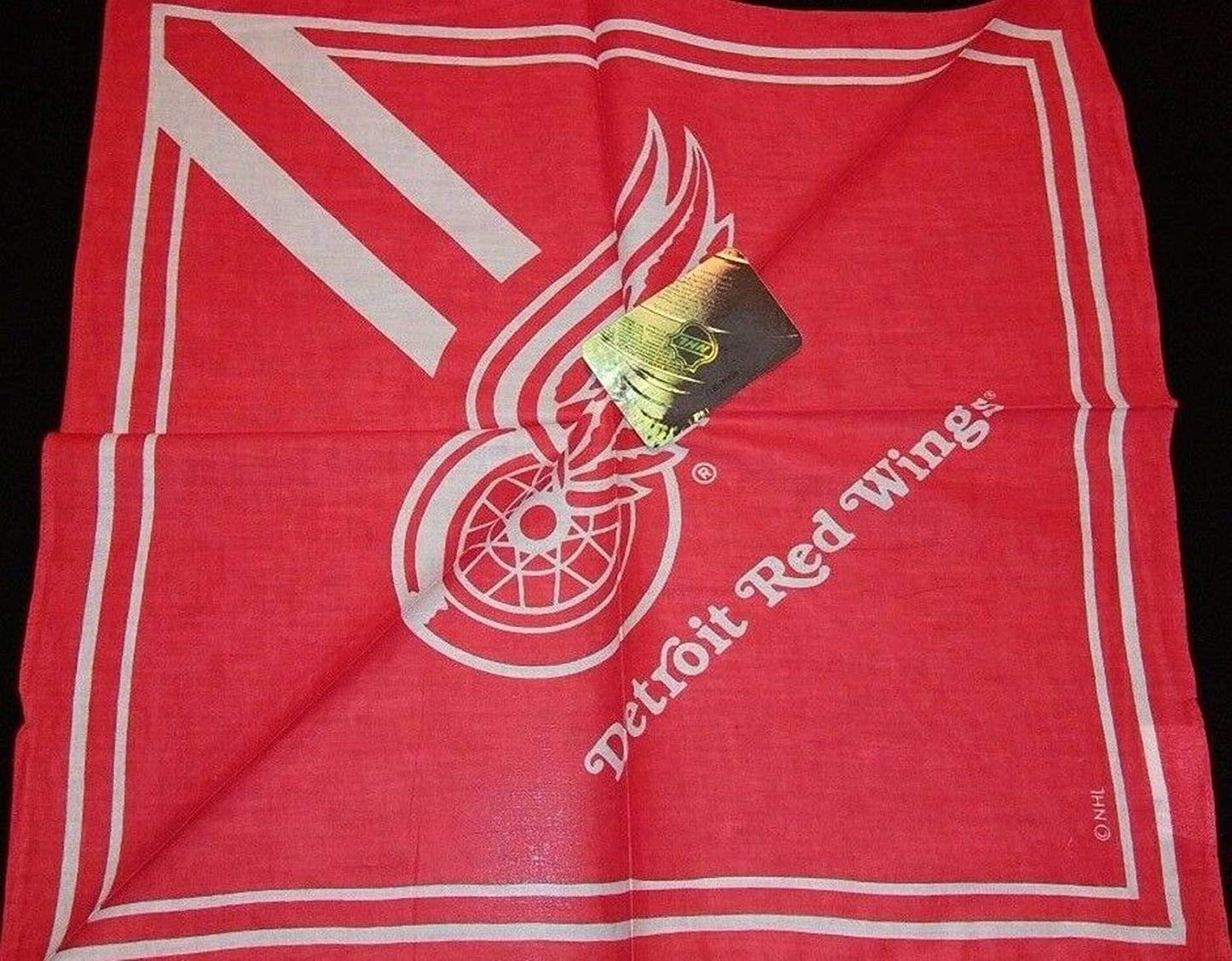Detroit Red Wings Bandana, Traditional Design, 21x21 Inch