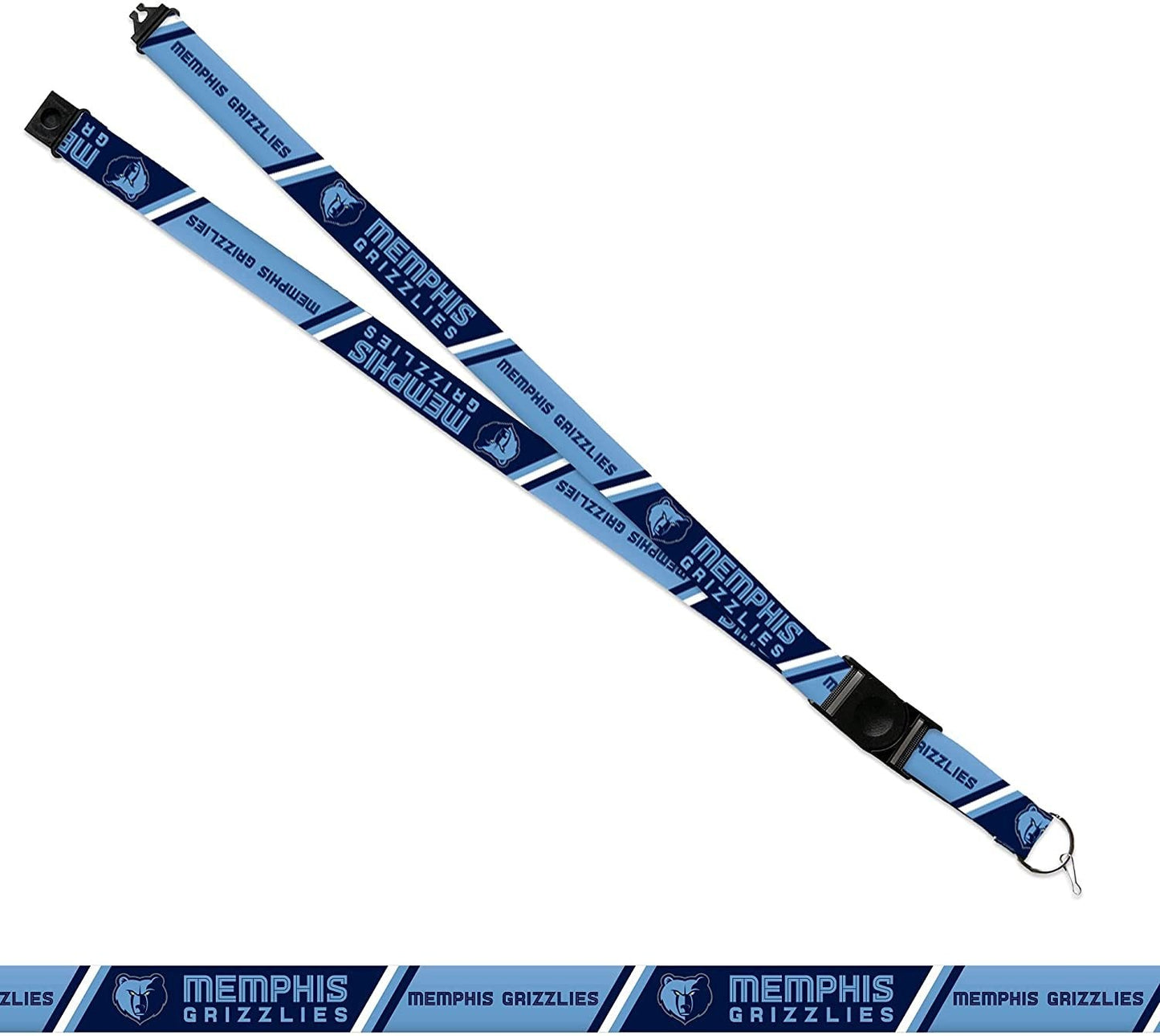 Memphis Grizzlies Premium Lanyard Keychain 18 Inch Button Clip Safety Breakaway
