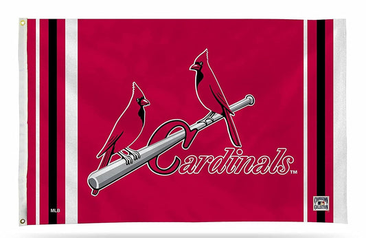 St Louis Cardinals Premium 3x5 Feet Flag Banner, Twin Bird Retro Logo, Metal Grommets, Outdoor Indoor, Single Sided
