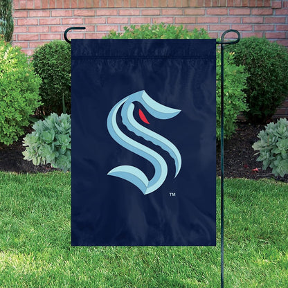 Seattle Kraken Premium Garden Flag Banner Applique Embroidered 12.5x18 Inch
