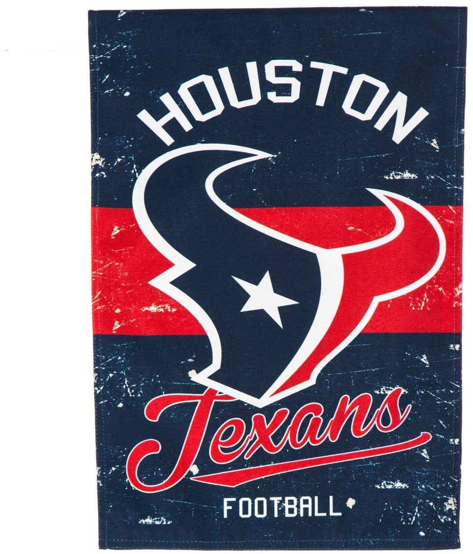 Houston Texans Premium Double Sided Banner Flag 28x44 Inch Vintage Logo Design Indoor Outdoor
