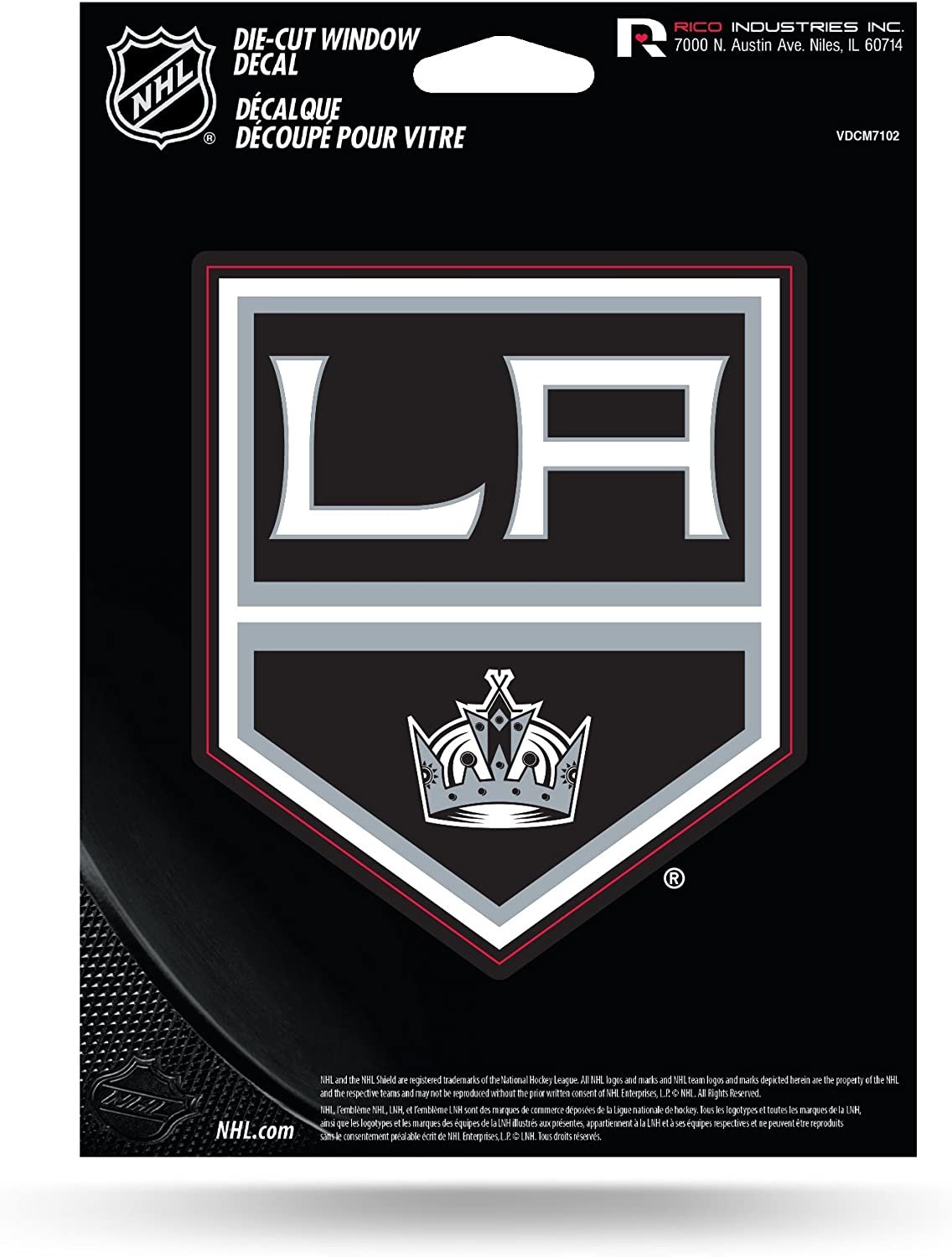 Los Angeles Kings 5 Inch Die Cut Flat Vinyl Decal Sticker Adhesive Backing