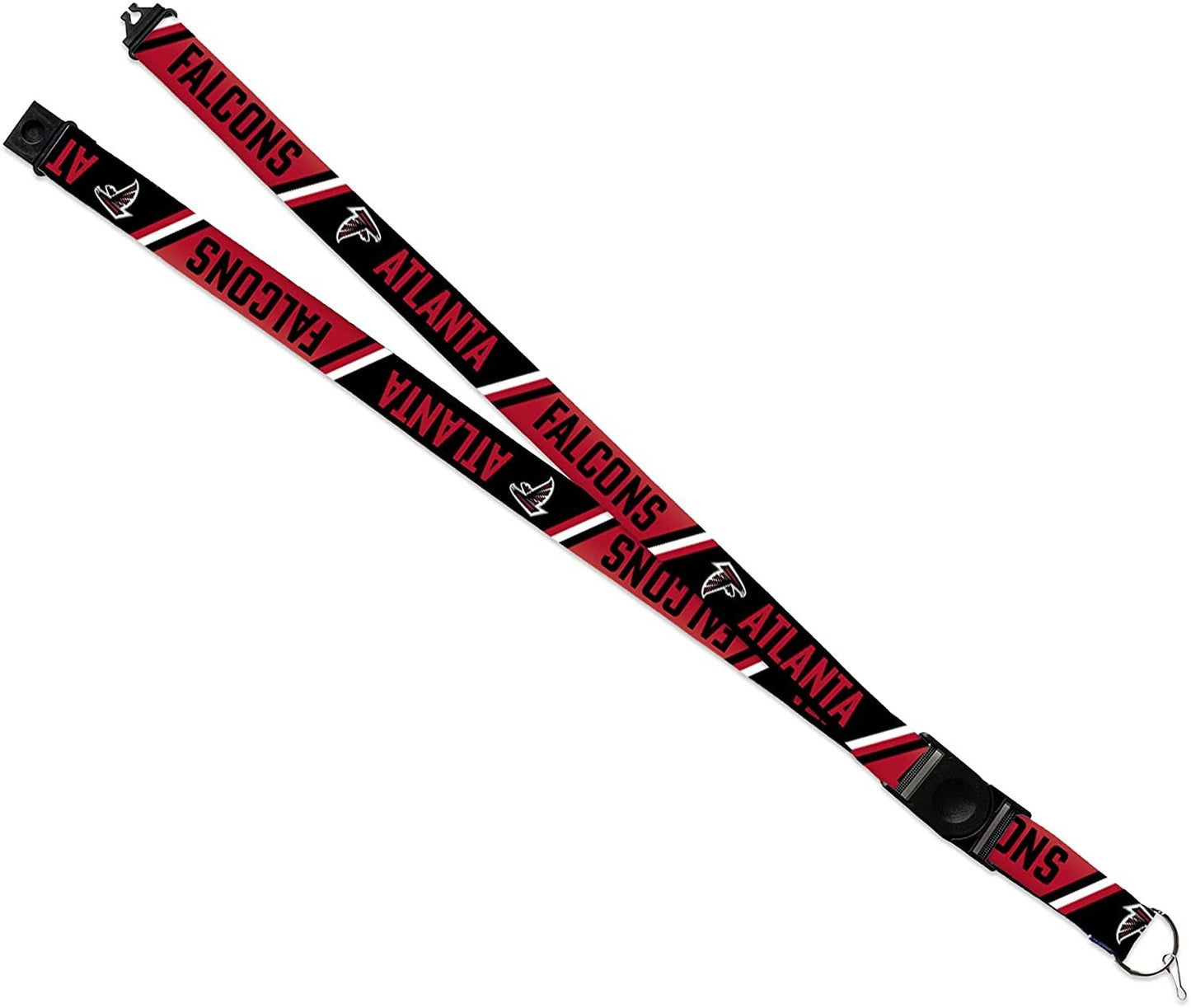 Atlanta Falcons Lanyard Keychain Double Sided Breakaway Safety Design Adult 18 Inch