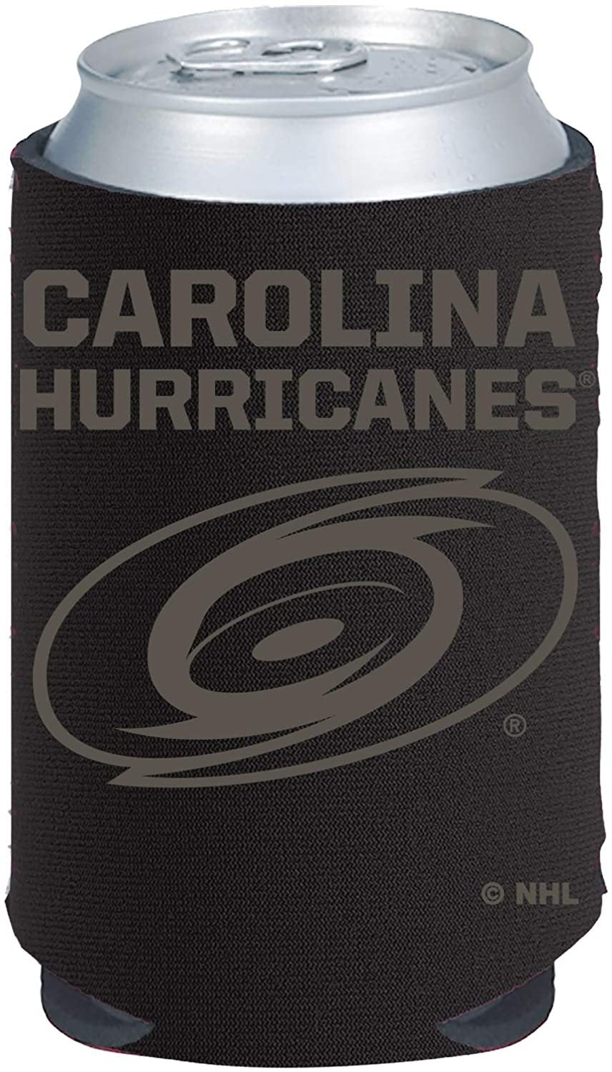 Carolina Hurricanes Tonal Black Design 2-Pack 12oz CAN Neoprene Beverage Insulator Holder Cooler Hockey