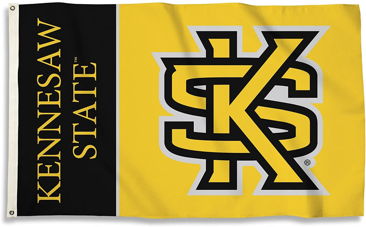 Kennesaw State University Owls Premium Flag Banner, 3x5 Feet with Metal Grommets, Outdoor or Indoor Use, Single Sided