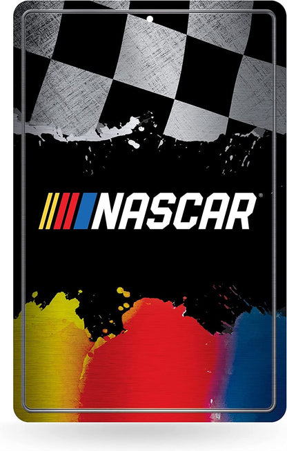 NASCAR Logo Large Metal Sign 11" x 17" Large Metal Home Décor Sign