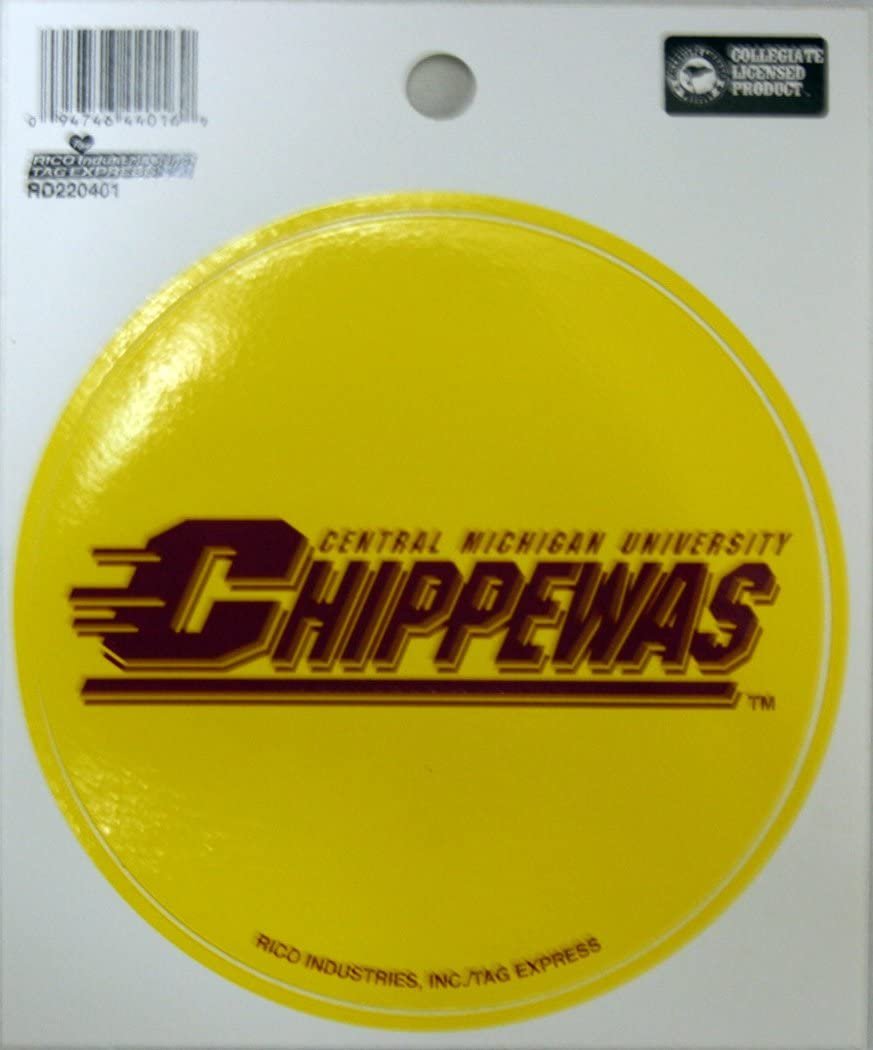 Central Michigan University Chippewas 4 Inch Round Decal Sticker