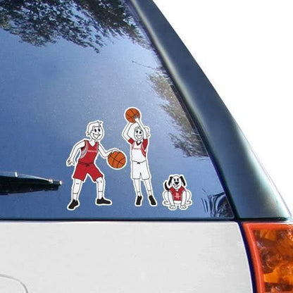 Houston Rockets Family Decals Sticker Sheet, 8x11 Inch