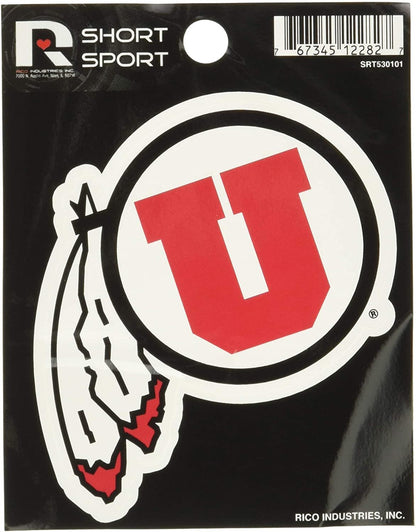 University of Utah Utes 3 Inch Decal Sticker Die Cut Flat Vinyl Full Adhesive Backing
