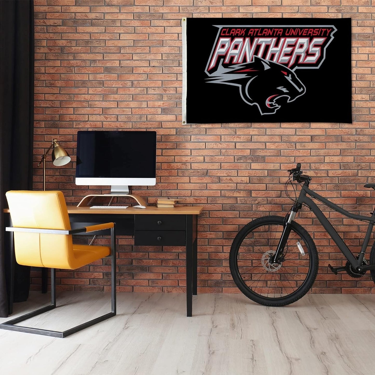 Clark Atlanta University Panthers 3x5 Foot Flag Banner, D Logo Design, Single Sided, Metal Grommets