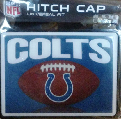 Indianapolis Colts Football Design Plastic Universal Bumper Trailer Auto Hitch Cover Football