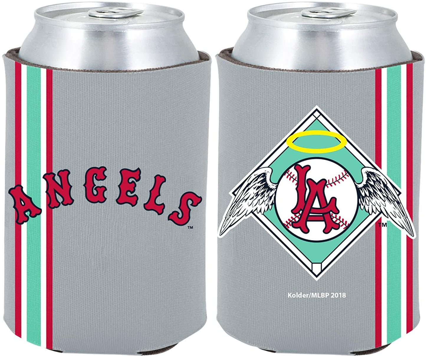 Los Angeles Angels 2-Pack Throwback Design 12oz CAN Neoprene Beverage Insulator Holder Cooler Baseball