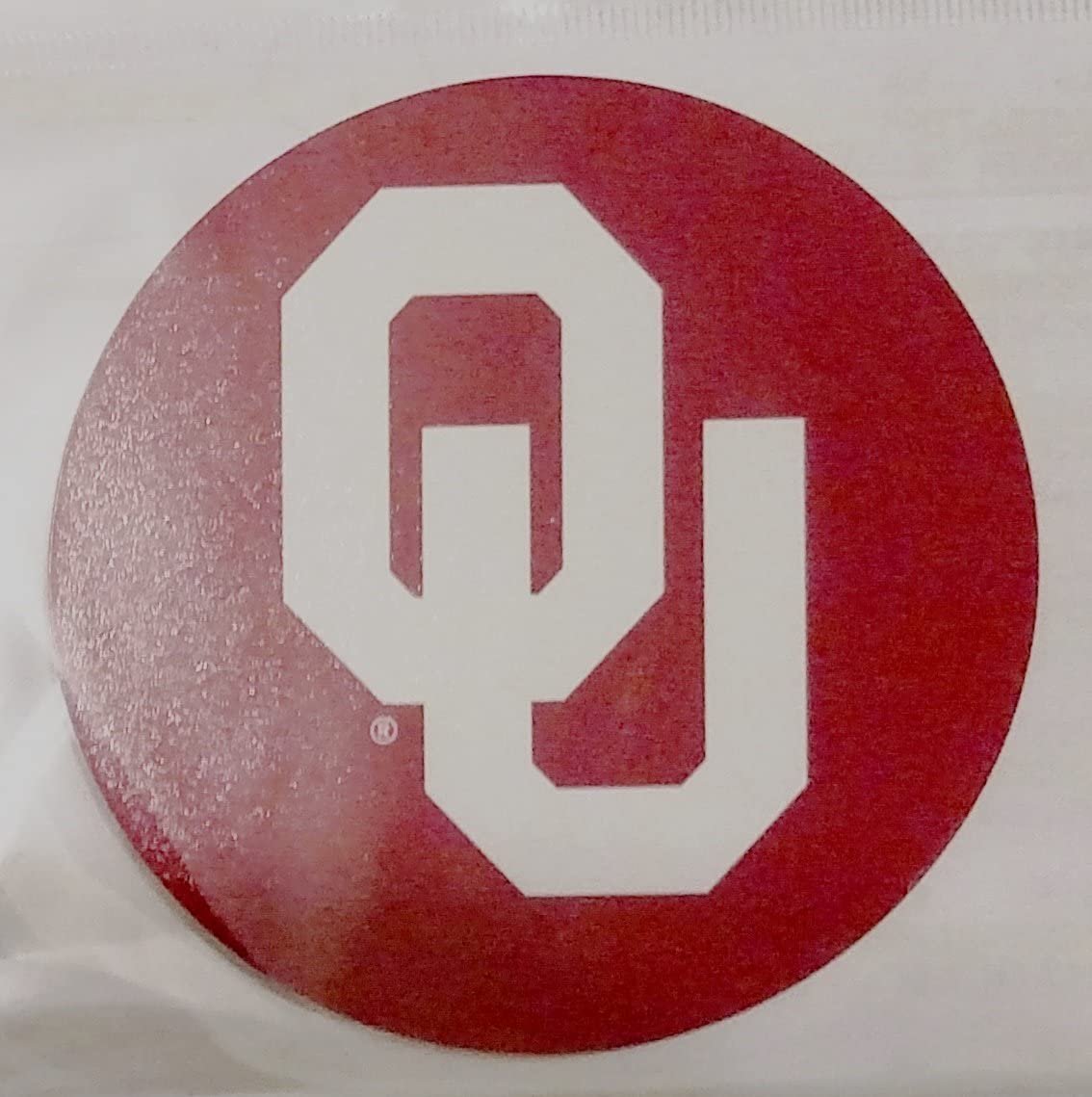 Oklahoma Sooners DECAL RR 4" Round Vinyl Auto Home Window Glass University of