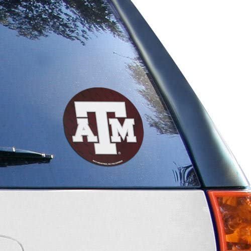 Texas A&M University Aggies 4 Inch Round Sticker Decal Flat Vinyl Full Adhesive Backing