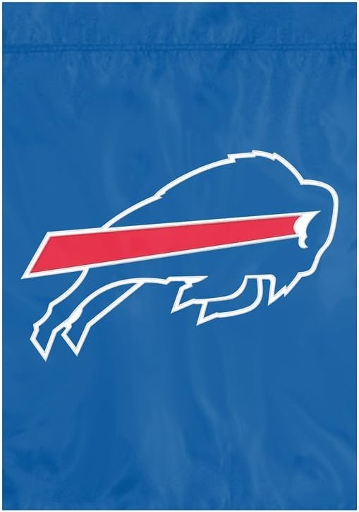 Buffalo Bills Premium Garden Flag Banner, 12.5x18 Inch, Embroidered Applique, Nylon
